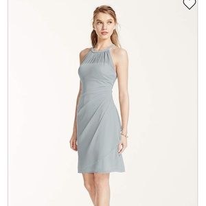 Pewter Bridesmaid Dress-David’s Bridal